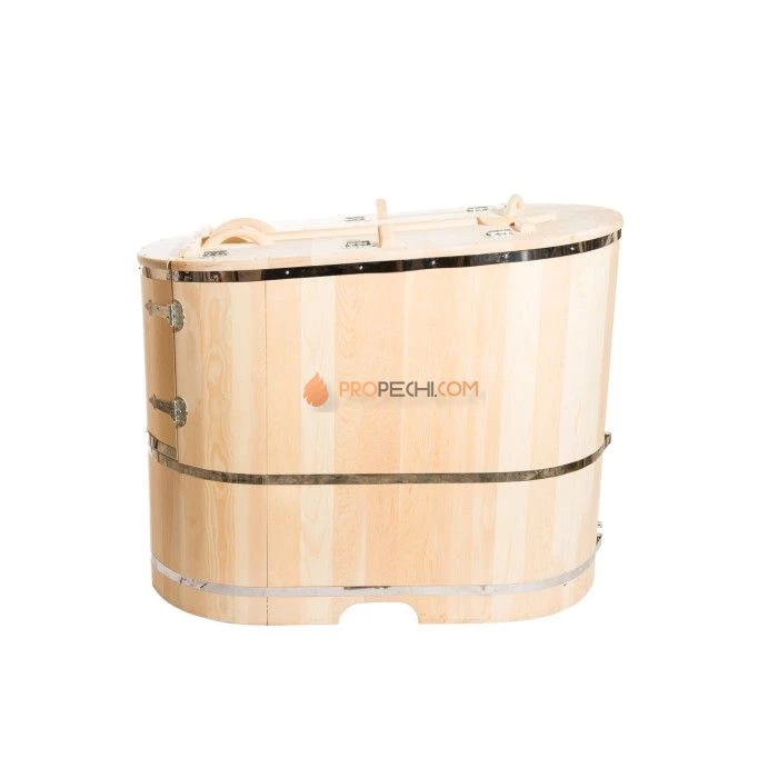 Фитобочка полулежачая НКЗ PREMIUM ЛЮКС из кедра, 115x78x140 см / 40 мм