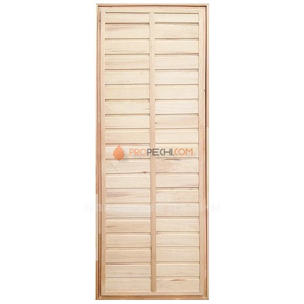 Дверь для бани  1900х700 мм глухая осиновая с петлями