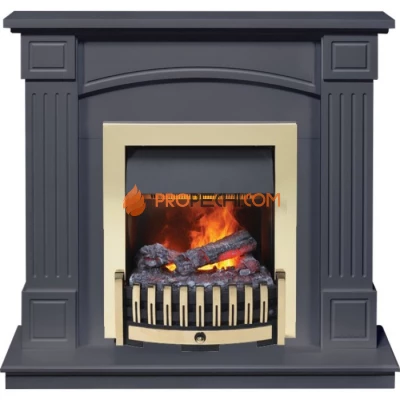 Каминокомплект Dimplex Boston - Серый графит (Высота 925см) с очагом Danville Brass FB2