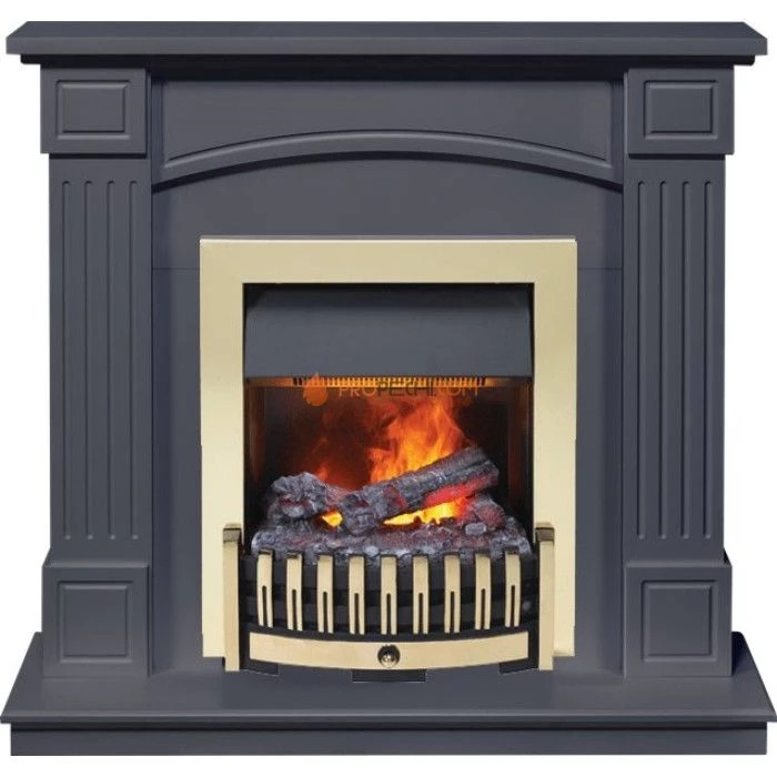 Каминокомплект Dimplex Boston - Серый графит (Высота 925см) с очагом Danville Brass FB2