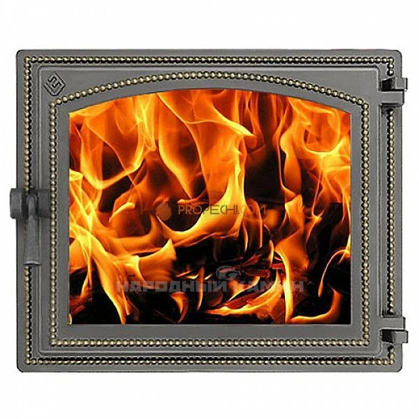 Дверка каминная 240 (бронза) 350x410 мм