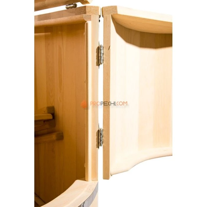 Фитобочка полулежачая НКЗ PREMIUM ЛЮКС из кедра, 115x78x140 см / 40 мм