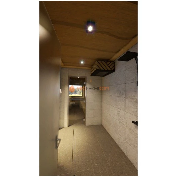 Каркасная двухмодульная баня Woodson Twin 6х5 (утепление 150)