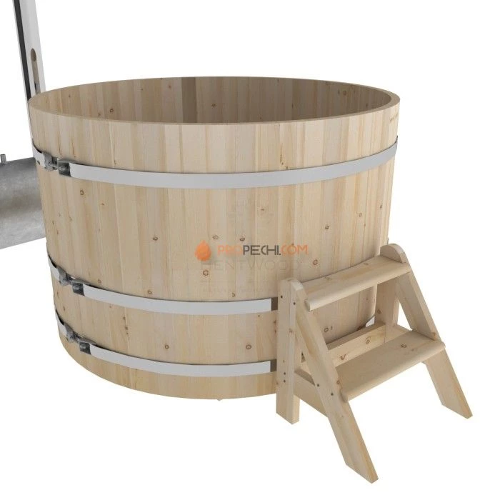 Фурако BentWood из кедра D=1.5 с наружной печкой стандарт