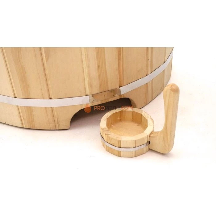 Фитобочка полулежачая НКЗ STANDARD ЛЮКС из кедра, (ШИП-ПАЗ) 115x78x140 см / 40 мм