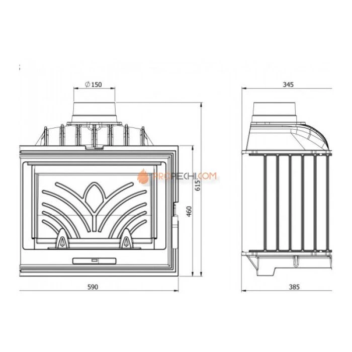 Каминная топка KAWMET W13