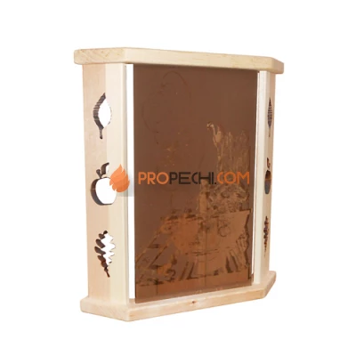 Абажур угловой Молодильный чан Стекло-Кедр