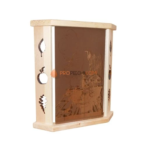 Абажур угловой Молодильный чан Стекло-Кедр