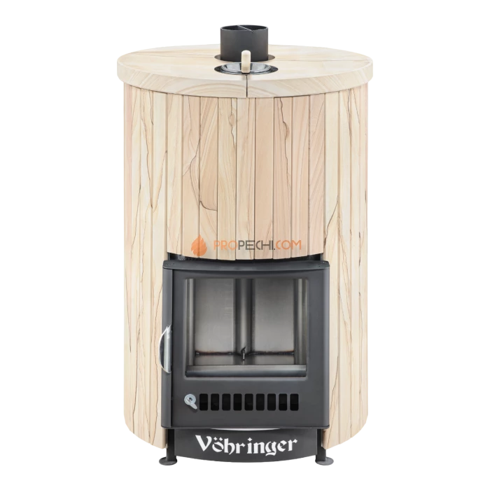 Дровяная печь для бани Ферингер Уют-25 до 25 м³ - Окаменевшее дерево цельный