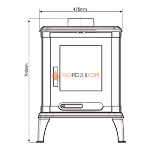 Печь-камин Nordflam Adria