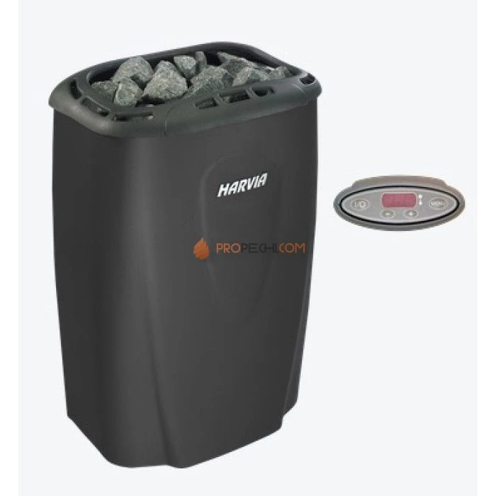 Электрическая печь Harvia Moderna V60E-1 Black (с выносным пультом в комплекте)