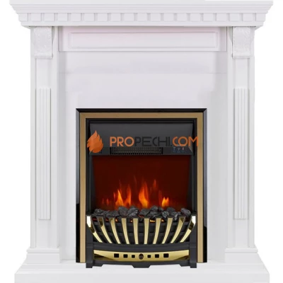 Каминокомплект Royal Flame Orlean - Белый с очагом Aspen Gold