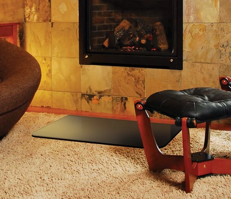 Лист притопочный стальной Ogner черный 400x800