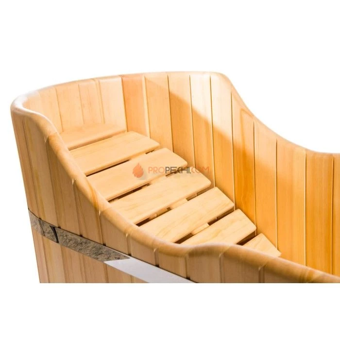 Ванна из кедра НКЗ 78x170 см, высота 80-60 см