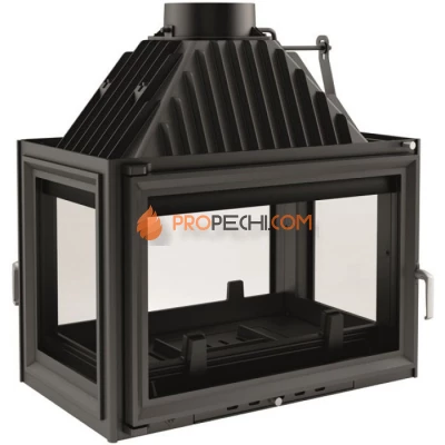 Каминная топка Kratki Oliwia/LPT (туннель, стекло слева-справа)