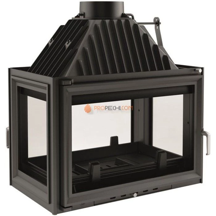 Каминная топка Kratki Oliwia/LPT (туннель, стекло слева-справа)