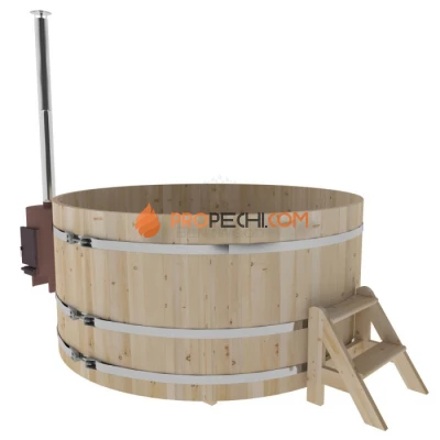 Фурако BentWood из кедра D=2.1 с наружной печкой стандарт