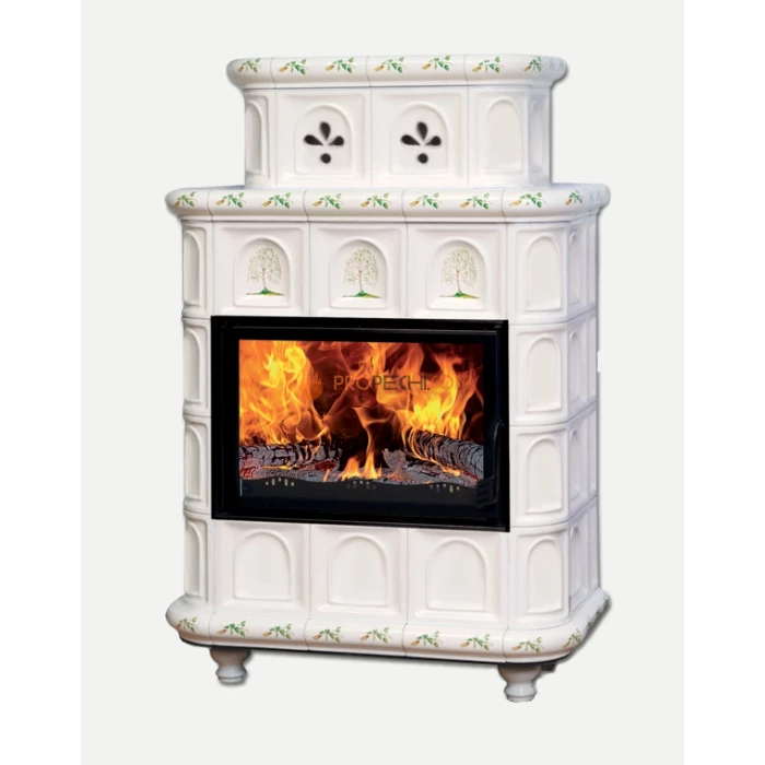 Печь-камин ЭкокКамин Эльзас бежевый Берёза мини