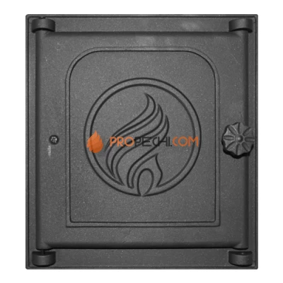 Дверца K312 топочная 250х280 мм на петлях