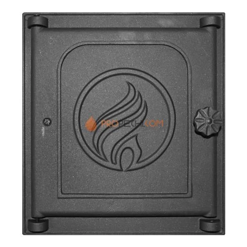 Дверца K312 топочная 250х280 мм на петлях