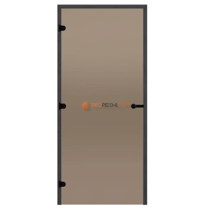 Дверь для бани Harvia Black Line STG 9x21 коробка сосна, стекло бронза