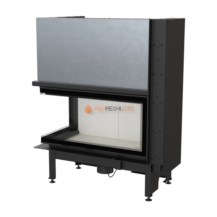 Каминная топка стальная Kratki NADIA/14/L/BS/G (гильотина) (14 кВт)