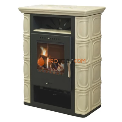 Печь-камин Thorma Borgholm Keramik Top, бежевая