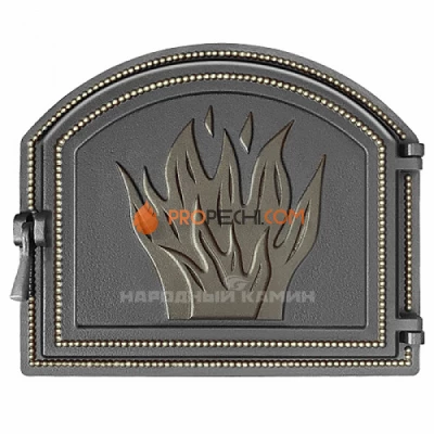 Дверка каминная 218 (бронза) 410x350 мм