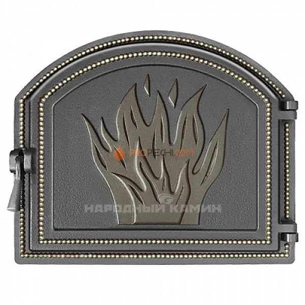 Дверка каминная 218 (бронза) 410x350 мм