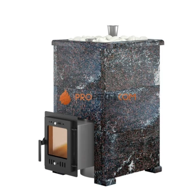 Дровяная печь для бани Эверест Steam Master 24 INOX Амфиболит, S-40