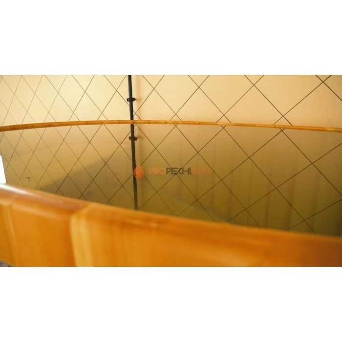 Купель овальная НКЗ из кедра, 100x120x200 см / 40 мм