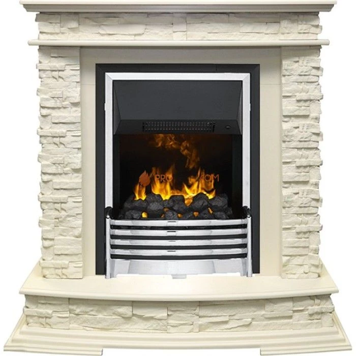 Каминокомплект Dimplex Luzern - Слоновая кость с очагом Flagstaff