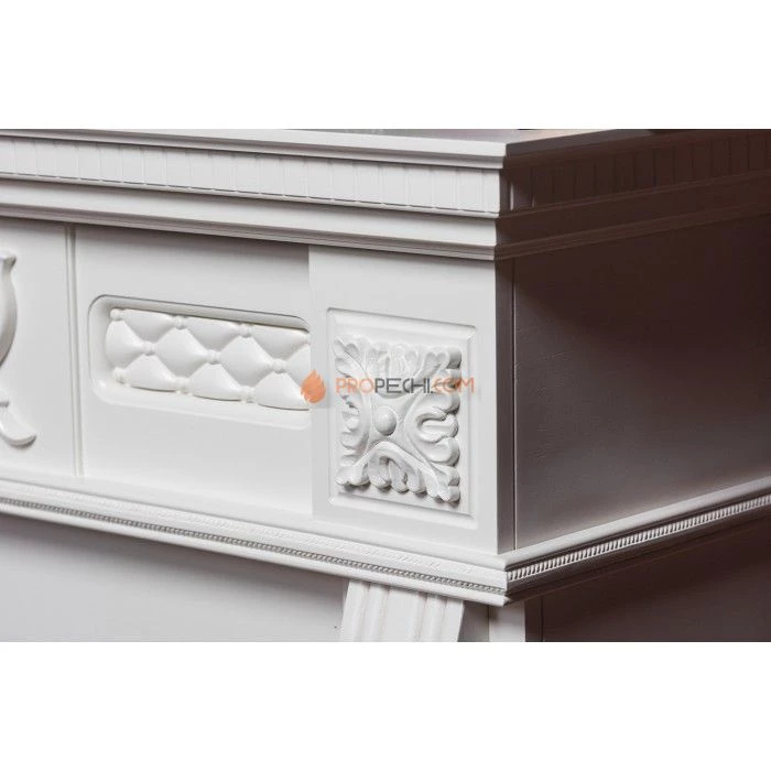 Каминокомплект Royal Flame Corsica - Слоновая кость с патиной с Электрическим очагом Royal Flame Emerald 28