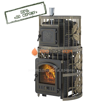 Печь для бани Эверест Легкий пар Профи Ковка по-серому, б/в