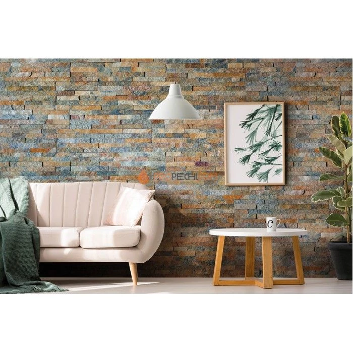 Панель Классик Кварцит Мультиколор (600х150мм) упак. (7шт/0,63м2)