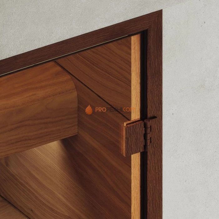 Дверь для хамама DoorWood АРТ Wood 21 Прозрачное, 1900x700 мм