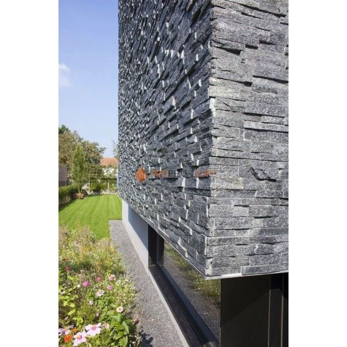 Панель Классик Кварцит Черный (600х150мм) упак. (7шт/0,63м2)