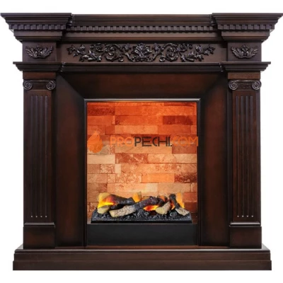 Каминокомплект Dimplex Amalfi - Махагон коричневый антик с очагом Cassette 400 LNH-INT (с дровами)