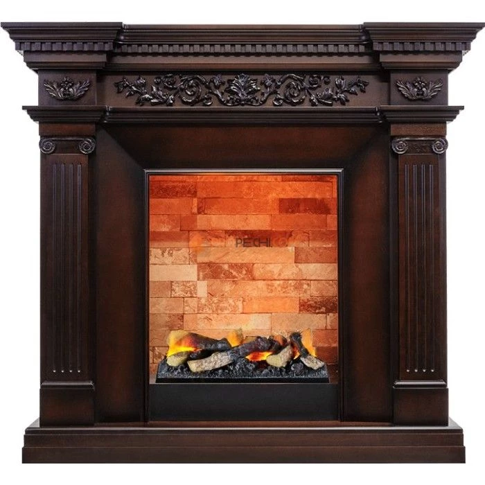 Каминокомплект Dimplex Amalfi - Махагон коричневый антик с очагом Cassette 400 LNH-INT (с дровами)