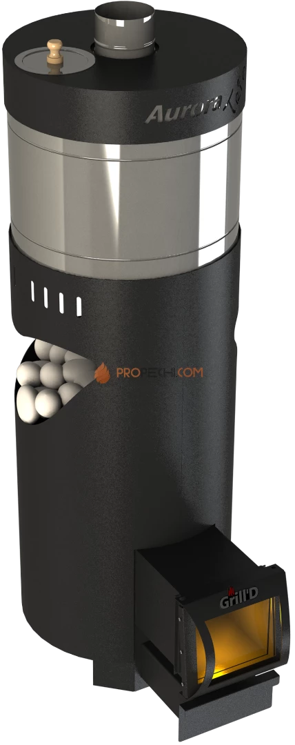 Банная печь Grill'D Aurora 160А Trio Long (дверца со стеклом)