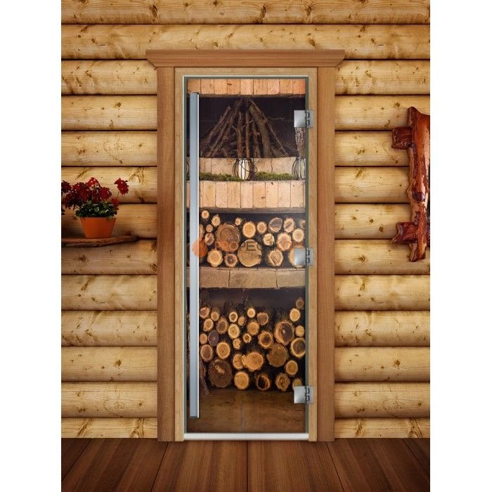 Дверь для бани DoorWood Престиж Фотопечать А024, 2000x800 мм