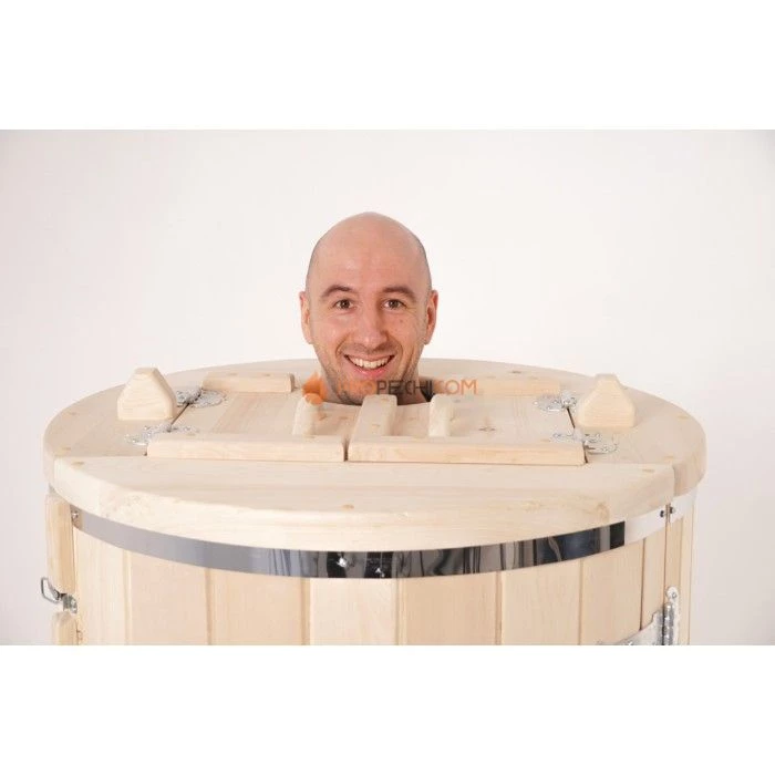 Фитобочка круглая НКЗ STANDARD из кедра, (ШИП-ПАЗ), диаметр 78 см, высота 130 см / 40 мм