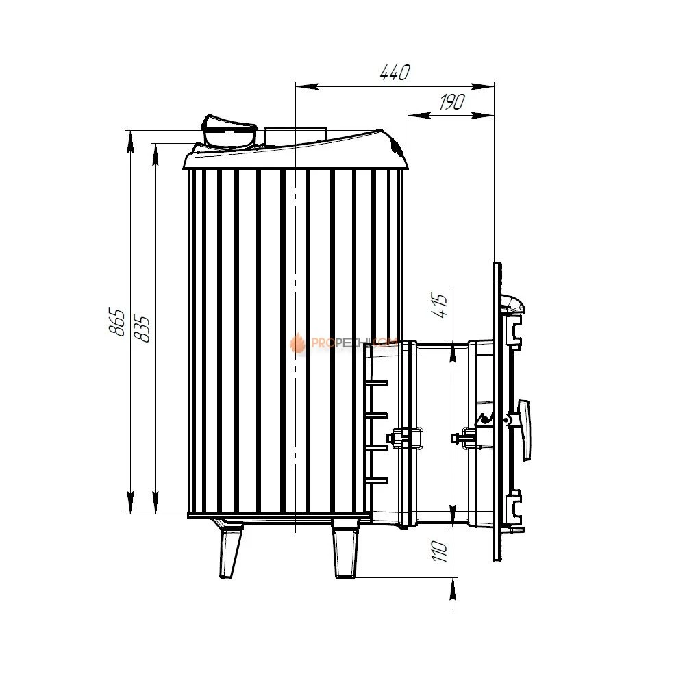 Банная печь Атмосфера  XL Змеевик