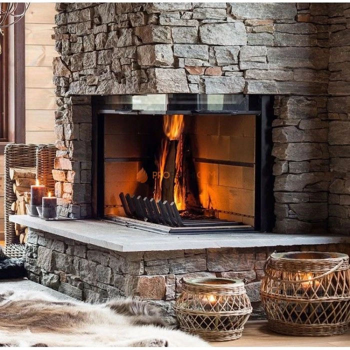 Панель из грубого камня Кварцит серо-зелёный (550х200мм) упак. (4шт/0,44м2)