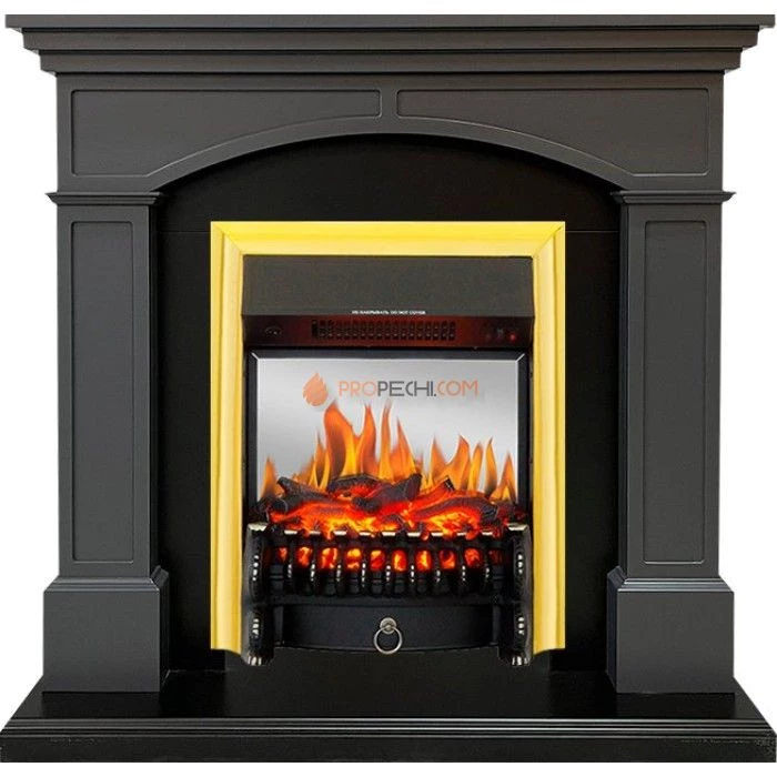 Каминокомплект Royal Flame Langford - Серый графит с очагом Fobos FX M Brass