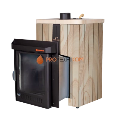 Дровяная печь для бани Ферингер Квадра До 25 м³ - Окаменевшее дерево перенесенный рисунок