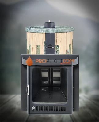 Банная печь Ферингер ПФ Оптима Жадеит + Окаменевшее дерево