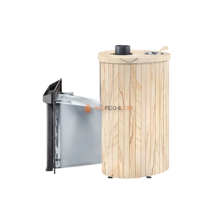 Дровяная печь для бани Ферингер Оптима до 28 м³ - Окаменевшее дерево цельный