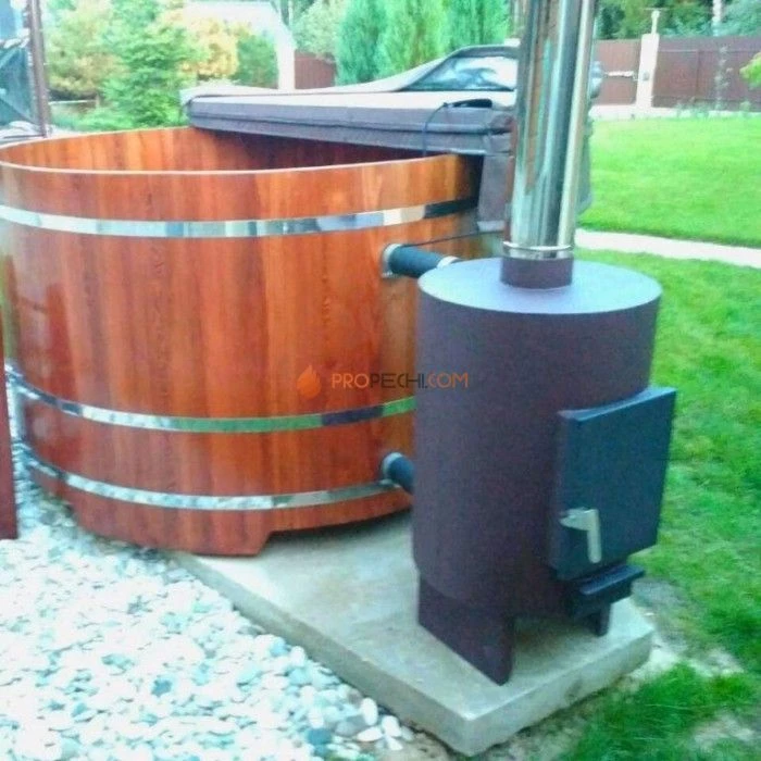 Термо-крышка для купели BentWood - D - 1,80 коричневая