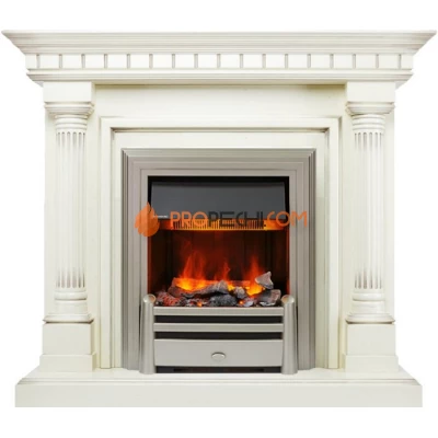 Каминокомплект Dimplex Dallas - Слоновая кость с патиной с очагом Chesford